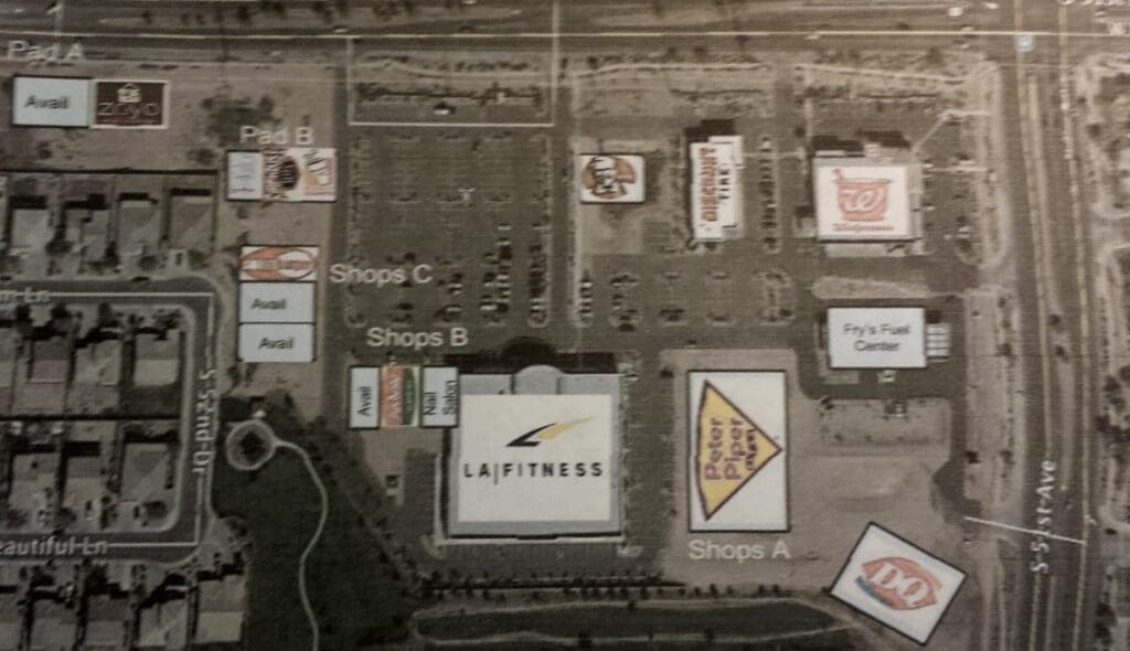 View of development in Laveen AZ