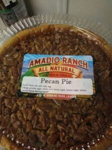 Amadio Ranch in Laveen Village makes amazing homemade pies, like this Pecan Pie.