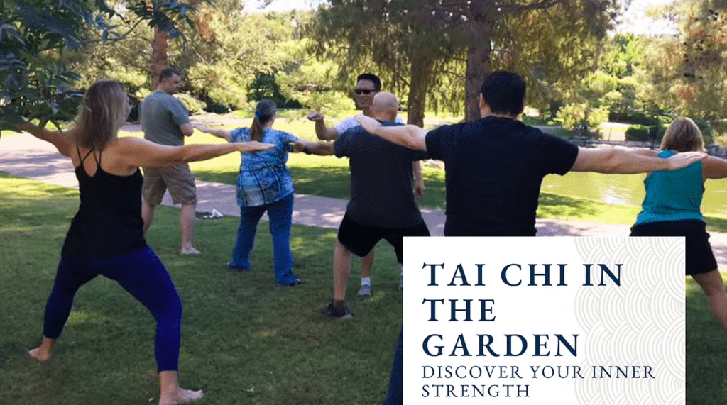 Enjoy Tai Chi in the Japanese Friendship Garden in Phoenix.