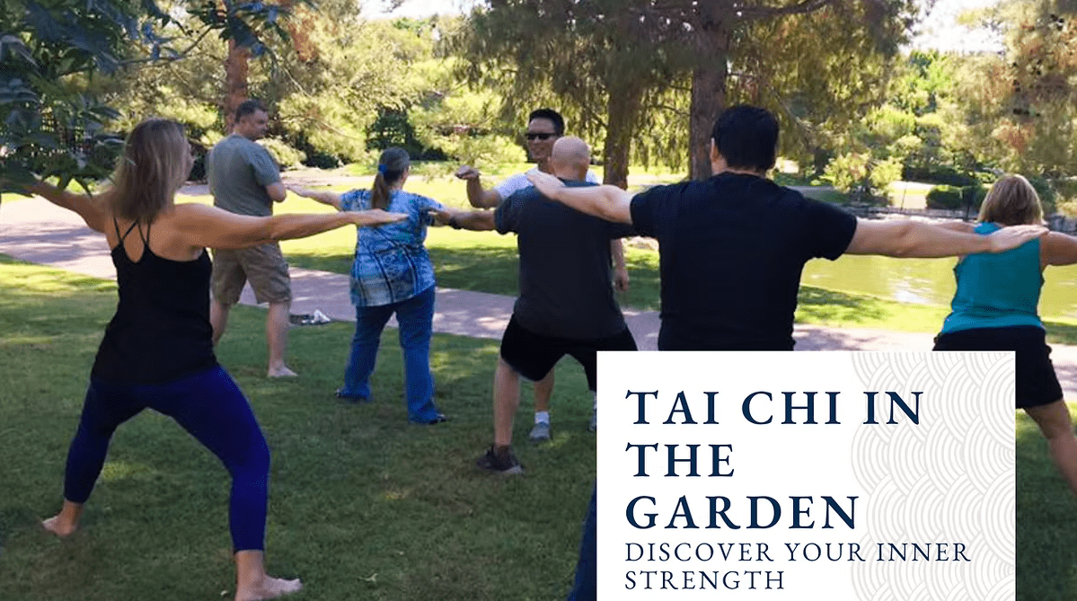 Enjoy Tai Chi in the Japanese Friendship Garden in Phoenix.