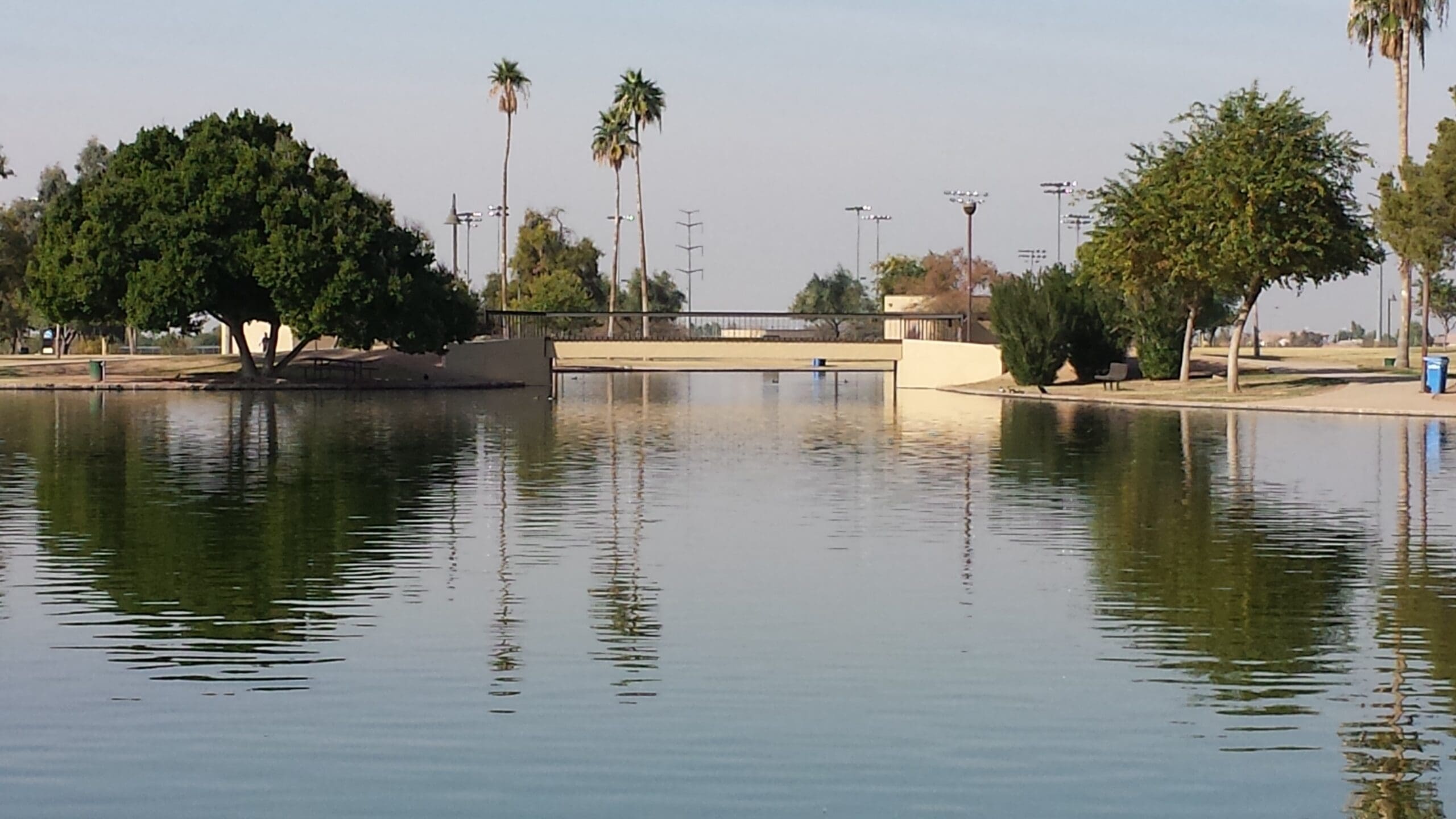 Lake Alvord is the central attraction at Cesar Chavez Park in Laveen Village.